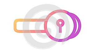 Modern Padlock Icon, Digital Security Symbol, vector design Generative AI