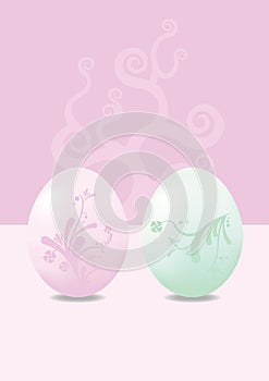 Modern Pastel Easter Eggs