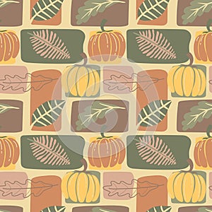 modern paumkins pattern, pumkins pattern in boho style suitable for fabric print, wallpaper,wrapping and apparel
