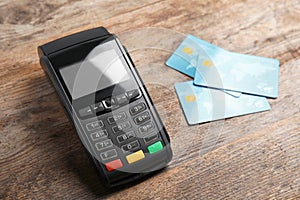 Modern payment terminal and credit cards