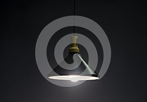 Modern Pendant light lamp illuminated, Elegant Chandelier illuminated