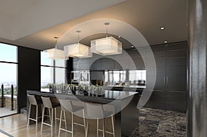 Modern penthouse photo