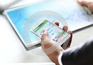 Modern people doing business