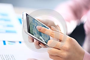 Modern people doing business