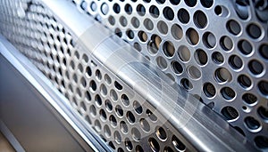 Modern Perforated Steel Plate Texture