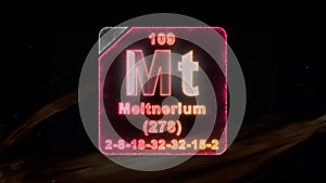 Modern Periodic Table Element Meitnerium photo