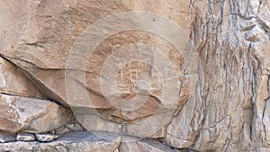 Modern petroglyphs- Grand Staircase Escalate - Utah state road 12 - Bolder photo