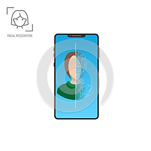 Modern phone face scanner