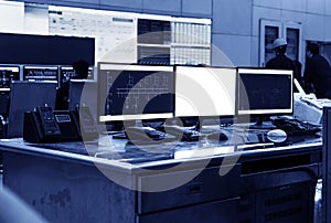 Modern plant control room