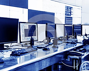 Modern plant control room