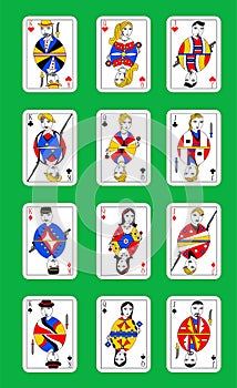 Modern playing cards