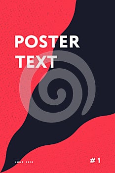Modern poster in stipple style vector illustration