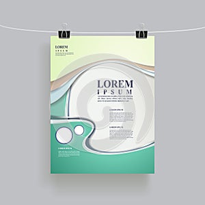 Modern poster template design