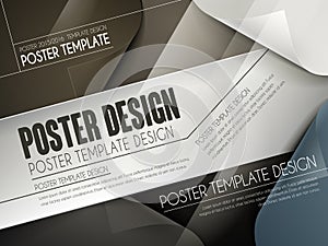 Modern poster template design