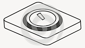 Modern Power Button Icon, Simple On,Off Switch Design vector design Generative AI