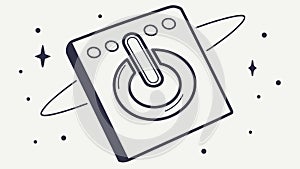 Modern Power Button or On Off Switch, vector design Generative AI