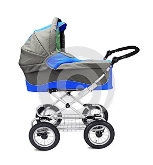 Modern pram isolated