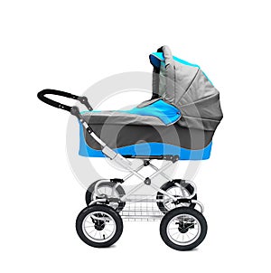 Modern pram isolated