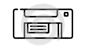 Modern Printer Scanner Device, Office Technology Icon, vector design Generative AI