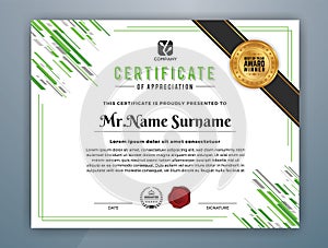 Modern Professional Certificate Template