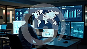 Modern Professional Workspace for Data Analysis