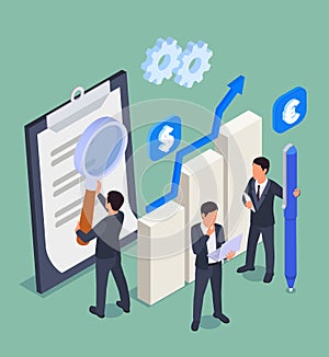 Modern Professions Isometric Concept