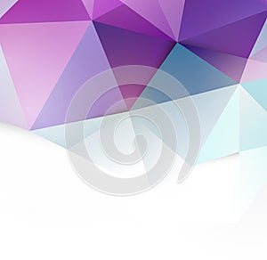 Modern purple polygon background and space for your text