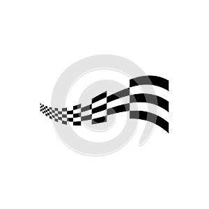 Modern Race Flag Background Template