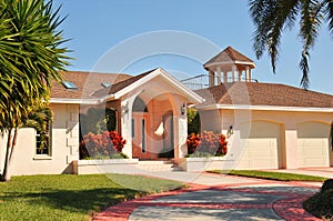 Modern Ranch style home with gazebo