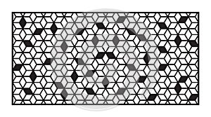 Modern random cnc pattern. Decorative panel, screen,wall. Vector cnc panel for laser cutting. Template for interior photo