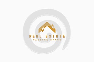 modern real estate logotype for business marketing