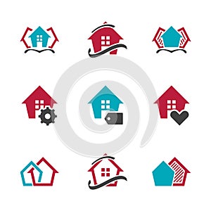 Modern Real Estate Sign Home Vector Design Symbol House Vector Icon. EPS10