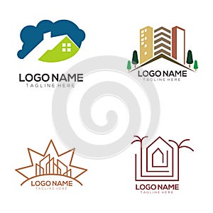 Modern Real Estate Template Logo and Icon