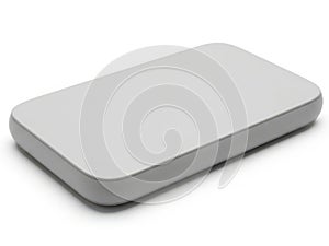 Modern rectangular object isolated on white background