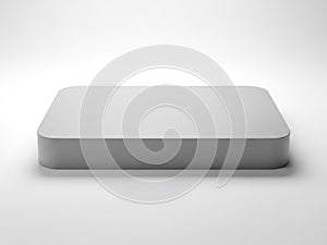 Modern rectangular object isolated on white background