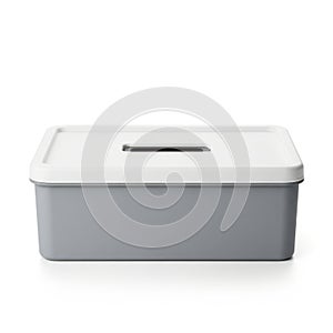 Modern rectangular storage box with lid