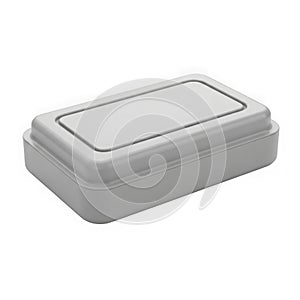 Modern rectangular storage box with lid
