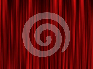 Modern red curtain background. stage screen. red curtain theater