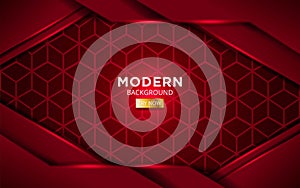 Modern red future vector background with line