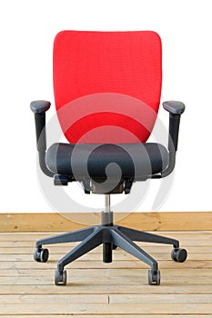 Modern red office chair