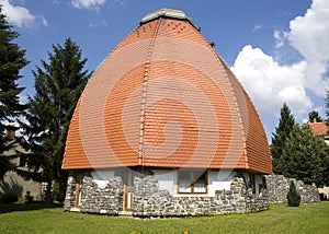 Modern reformed church, Hungary photo