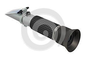 Modern Refractometer closeup, 3D rendering