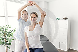 A Modern rehabilitation physiotherapy in the room