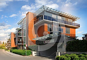 Modern residential appartment building complex