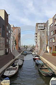 Modern residential area in Amsterdam