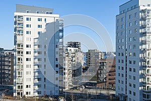 Modern residential area in Gothenburg