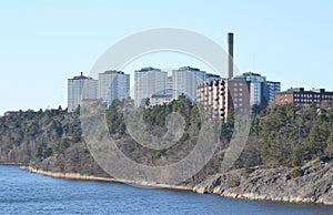 Modern residential area, outskirts of Stockholm.