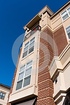 Modern residential building architectural details