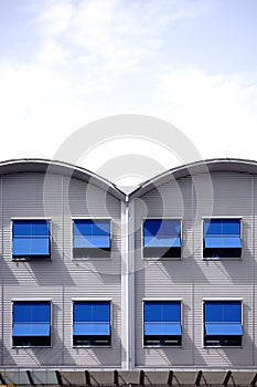 Modern residential building facade