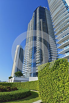 Modern residential buildings